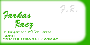 farkas racz business card